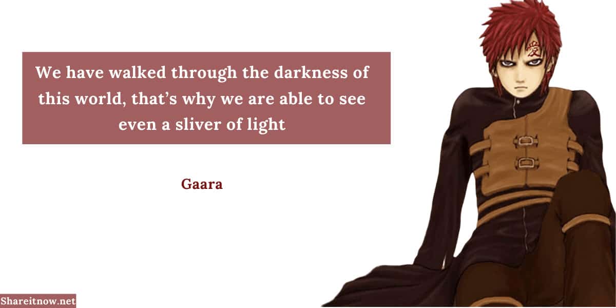 gaara quotes sayings