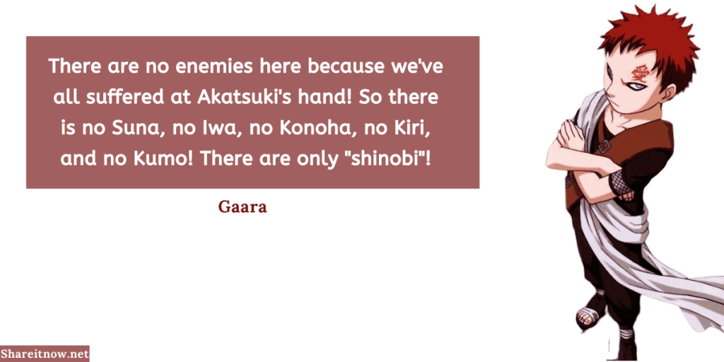 gaara of the sand quotes